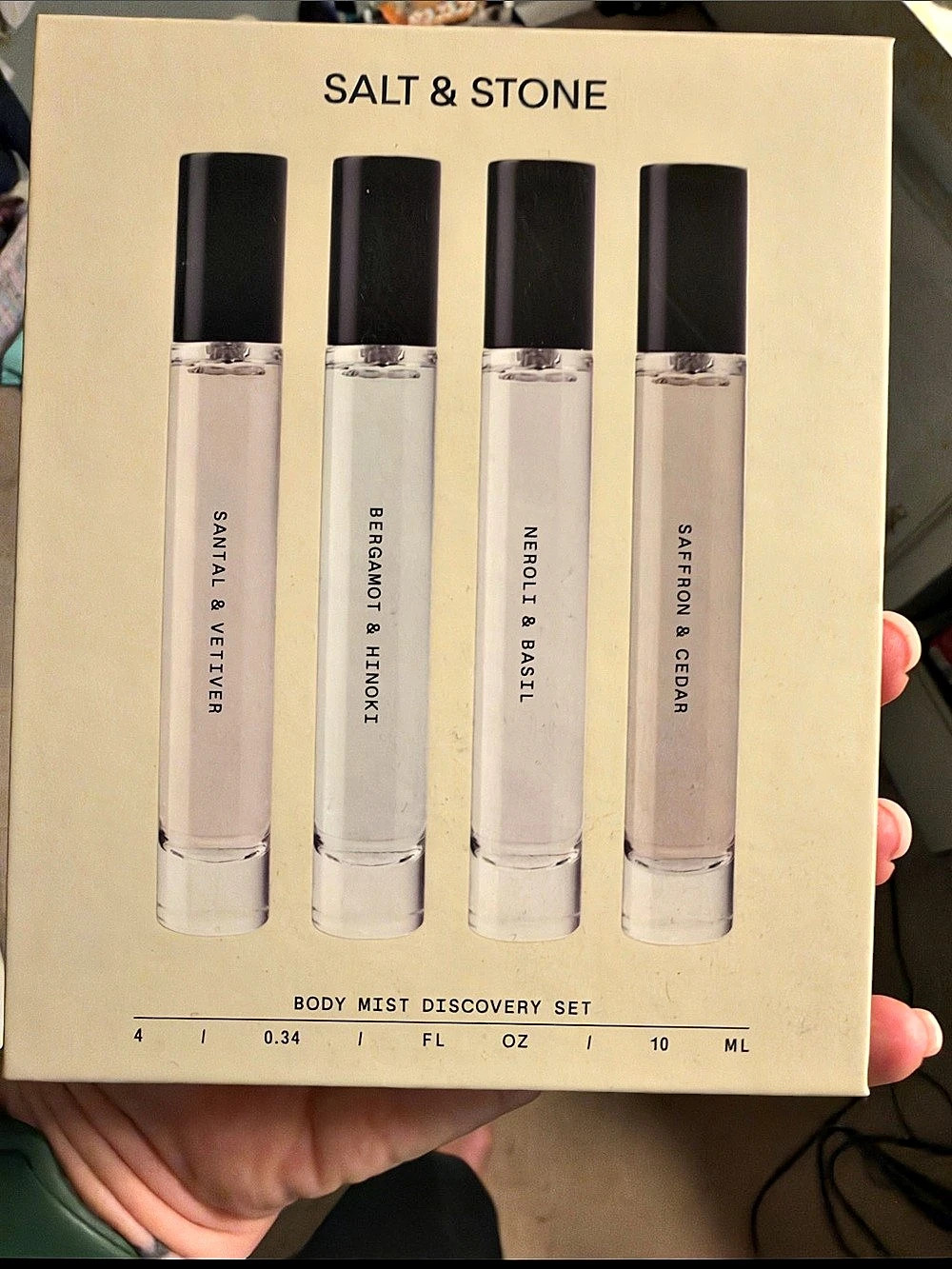 Salt & Stone Body Mist Discovery Set 4-Piece Body Mist Set NWT